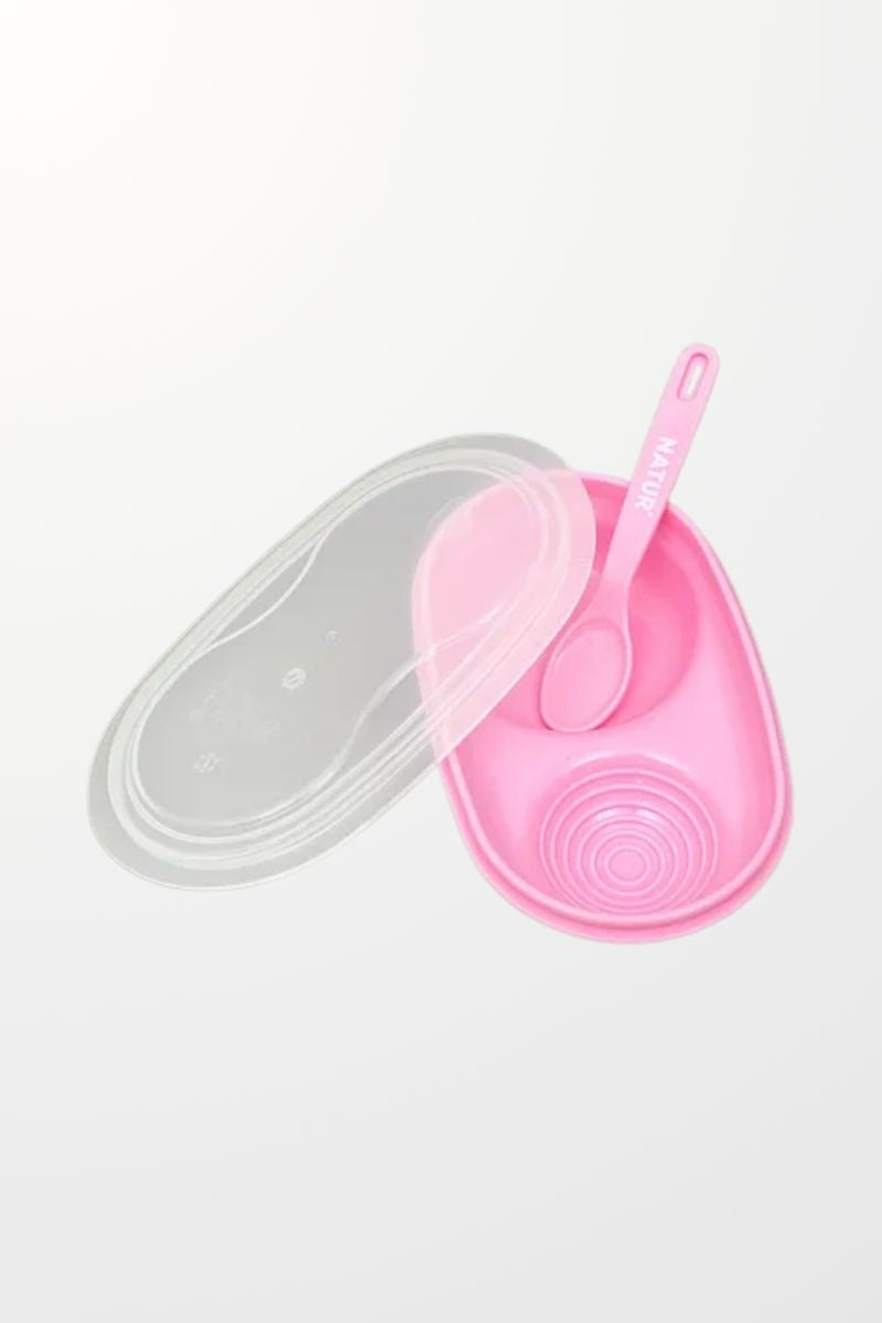 Natur Baby Feeding & Grinder Bowl with Spoon 6m+ (Blue and Pink)